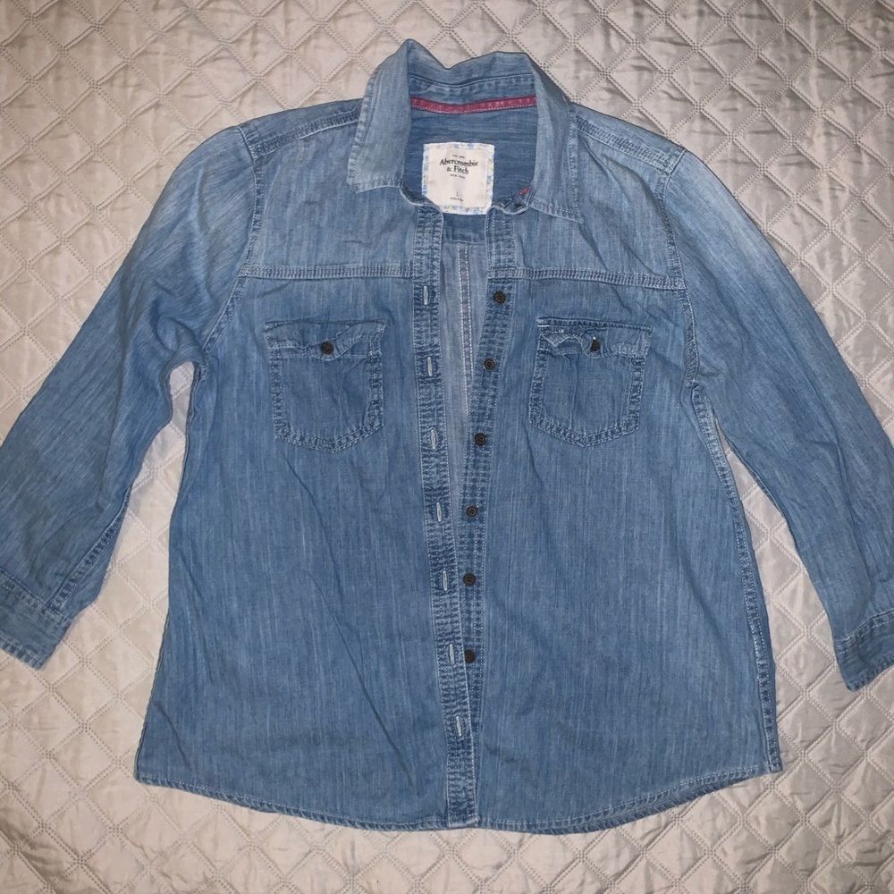 Denim button up